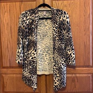 Chico Animal Print Cardigan size 2